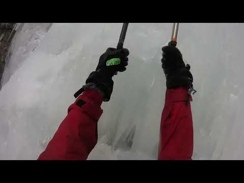 Climbing gvelethi  ice waterfall /ცოცვა  გაყინულ ჩანჩქერზე Climbers:Giorgi Tepnadze -Temur Qurdiani